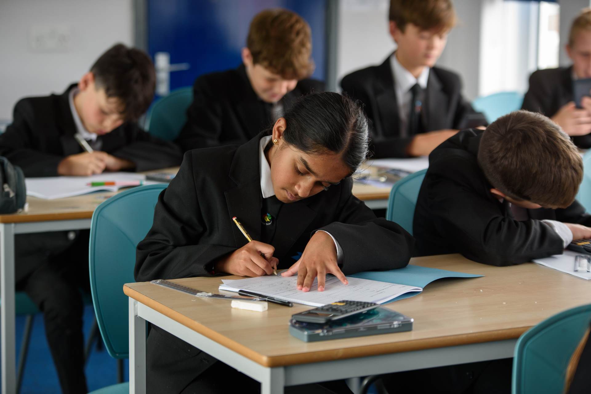 Forest pupil studying Forest pupil studying